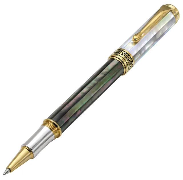 Rollerball Pen black white 0.6 mm