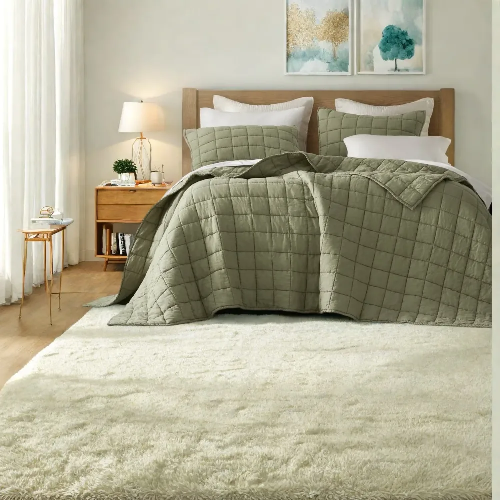 Bedding green 92" 20"