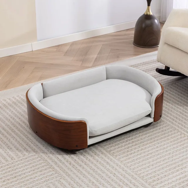 Dog Bed 38" black blue