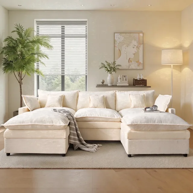 Living Room 108" beige 26"