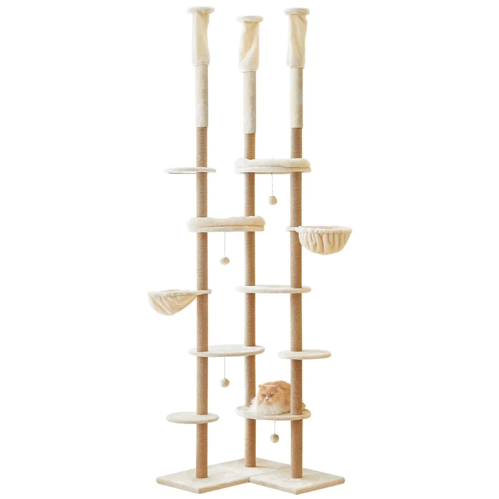 Furniture & Enrichment 223-290cm adjustable beige