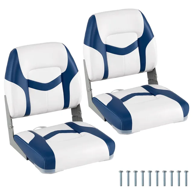Boat Seats 2 pack folding blue