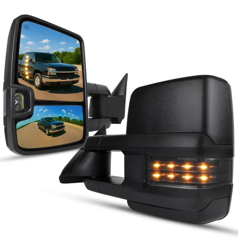 Mirror led black 1 pair