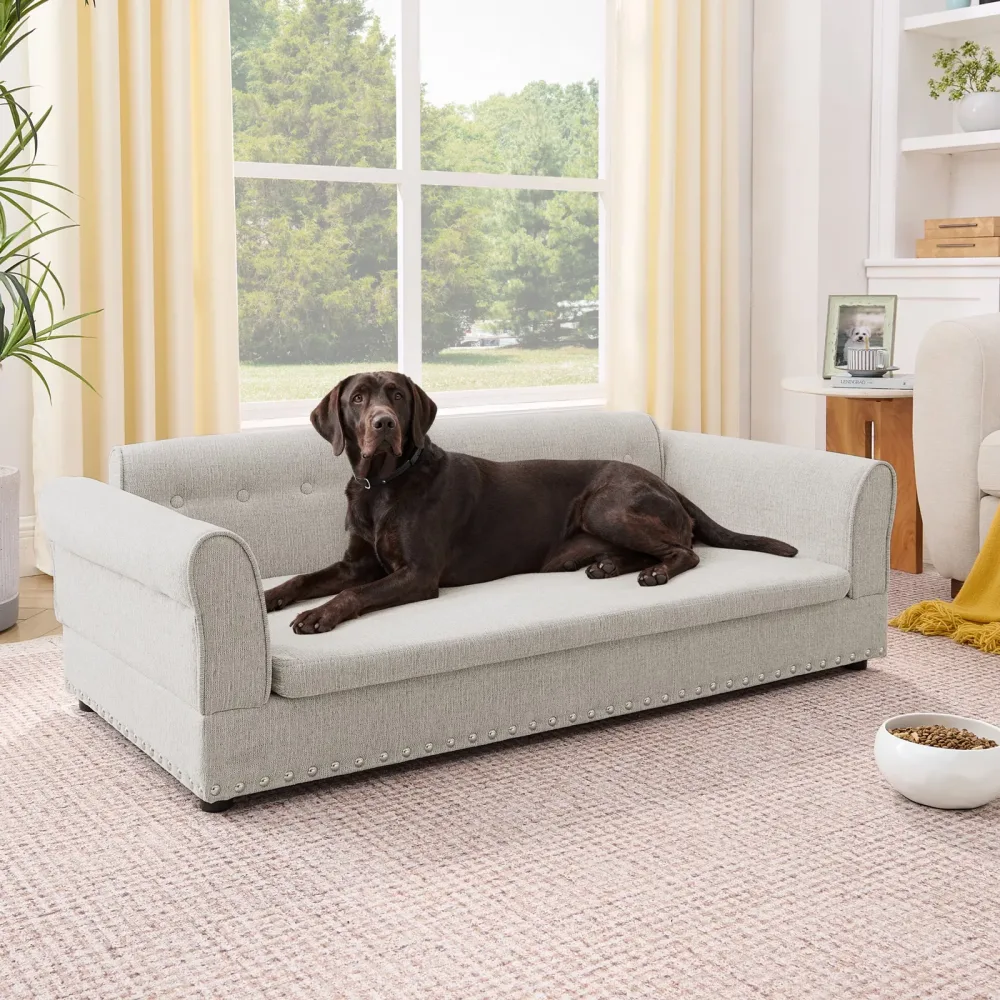 Dog Bed 55" green beige