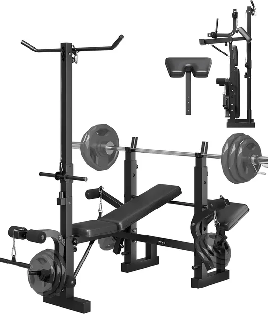Strength Training foldable adjustable black