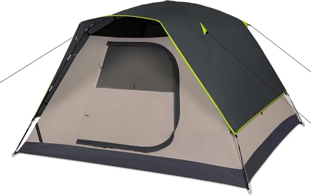 Camping Tent 4 person black 8ft