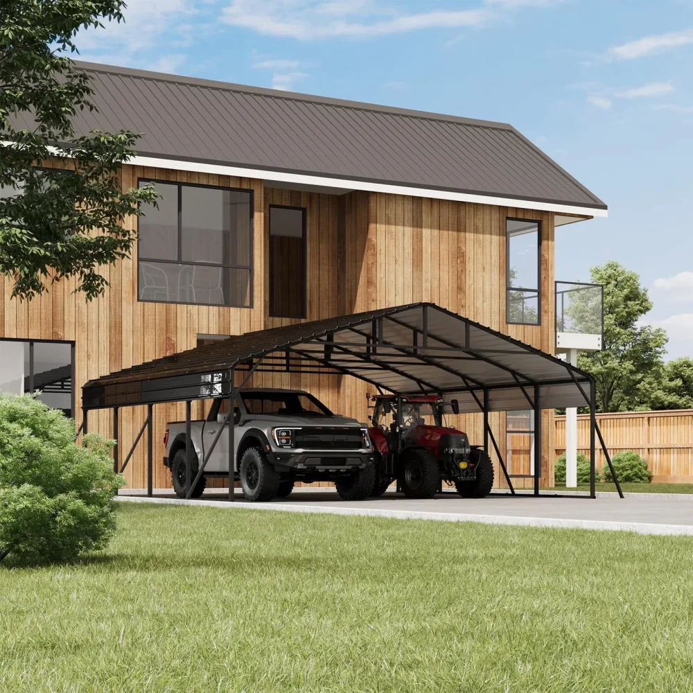 Metal Carport 1 in grey 20'