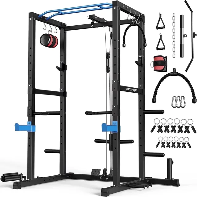Power Rack 1200lbs adjustable blue