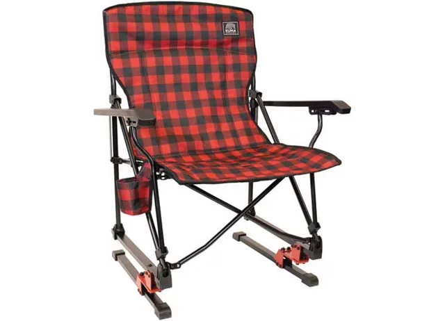 Chair red black 21.75 in