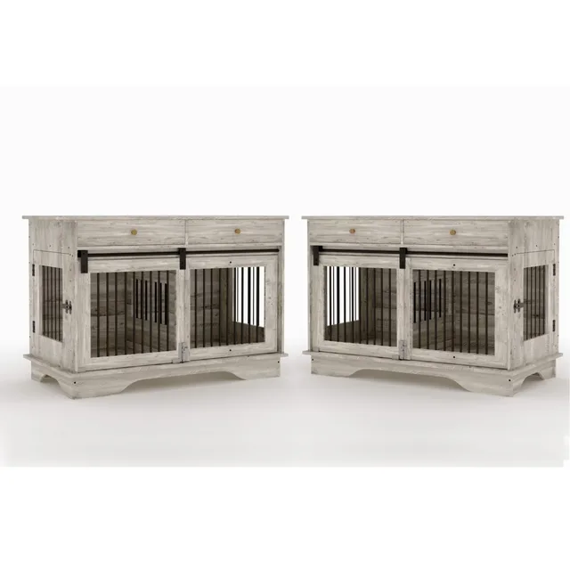 Dog Crate 47" grey 33.1 inches