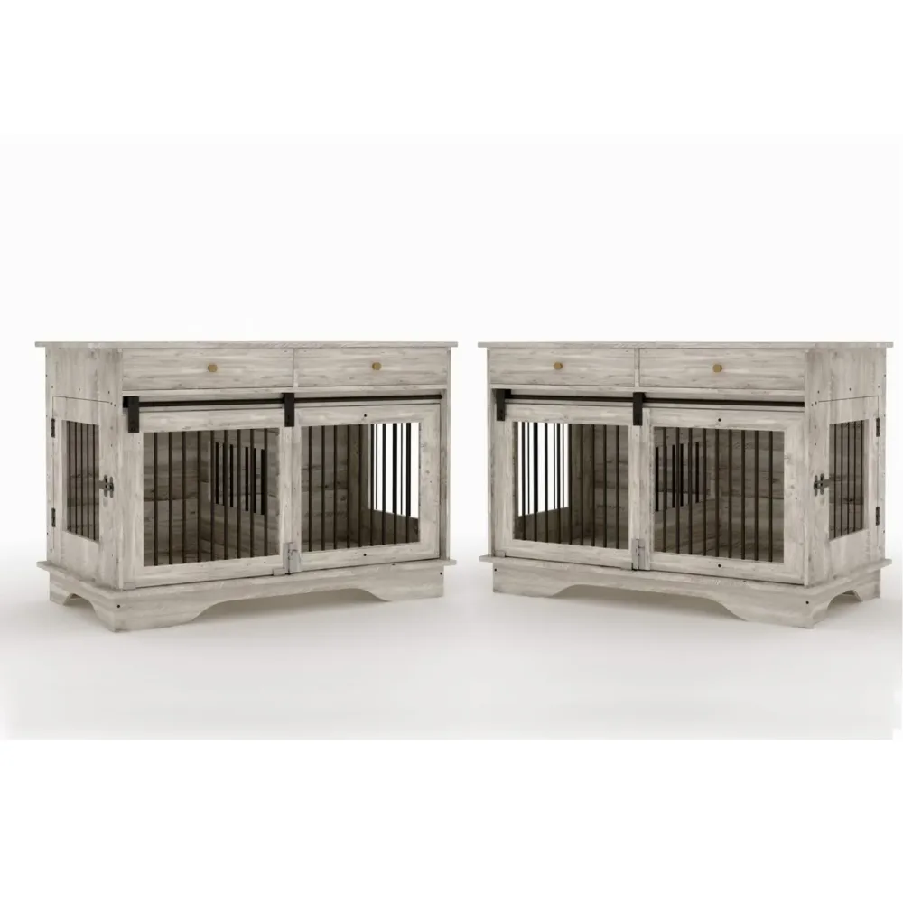 Dog Crate 47" grey 33.1 inches