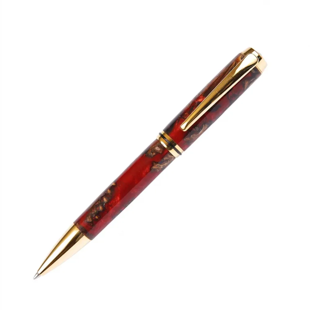 Point Pen red silver