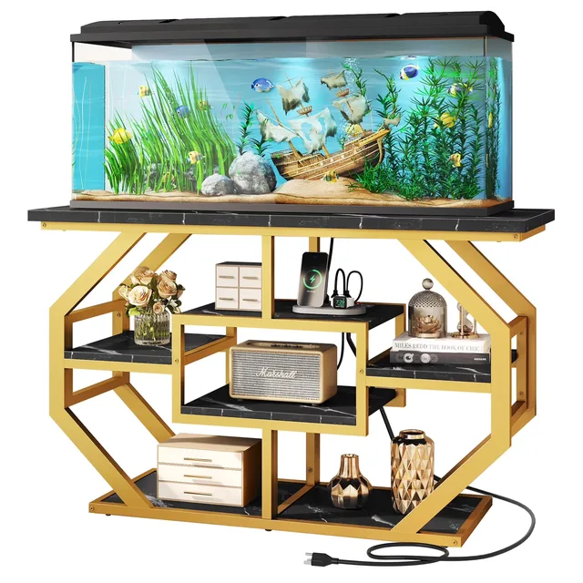 Aquarium Stand 55-75 gallon 865lbs black