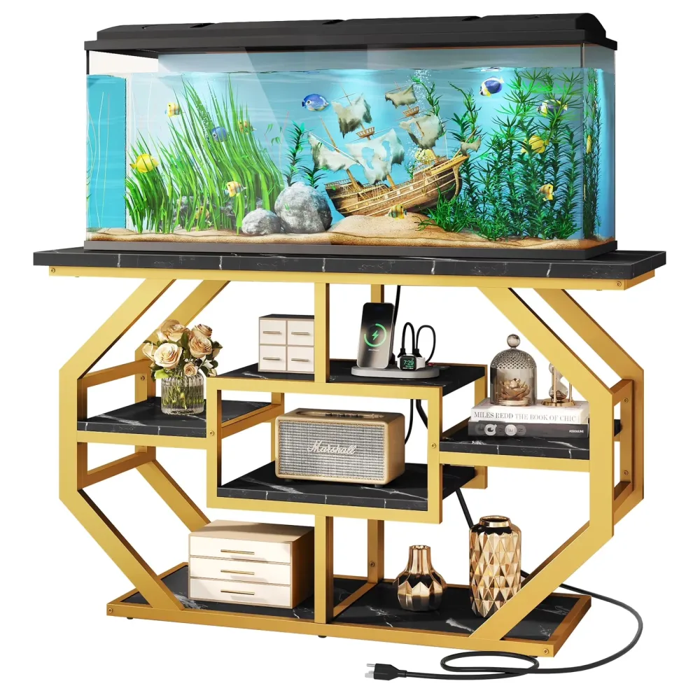 Aquarium Stand 55-75 gallon 865lbs black