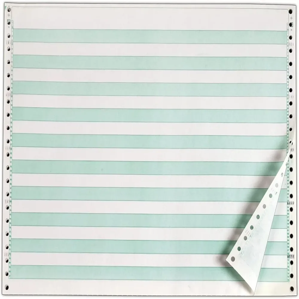 Computer Paper 11 inches 15 pound green