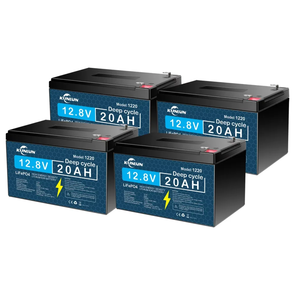Lithium Battery 4 pack 12v 12.8v