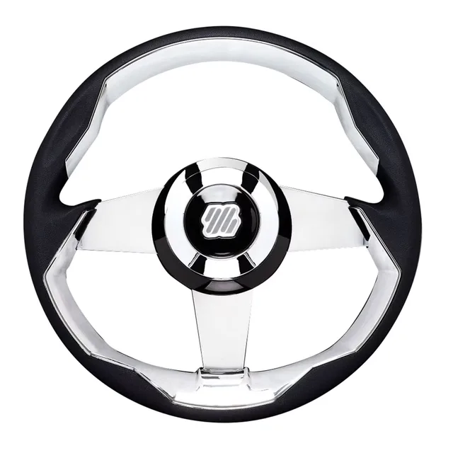 Steering Wheel 13.8" silver black