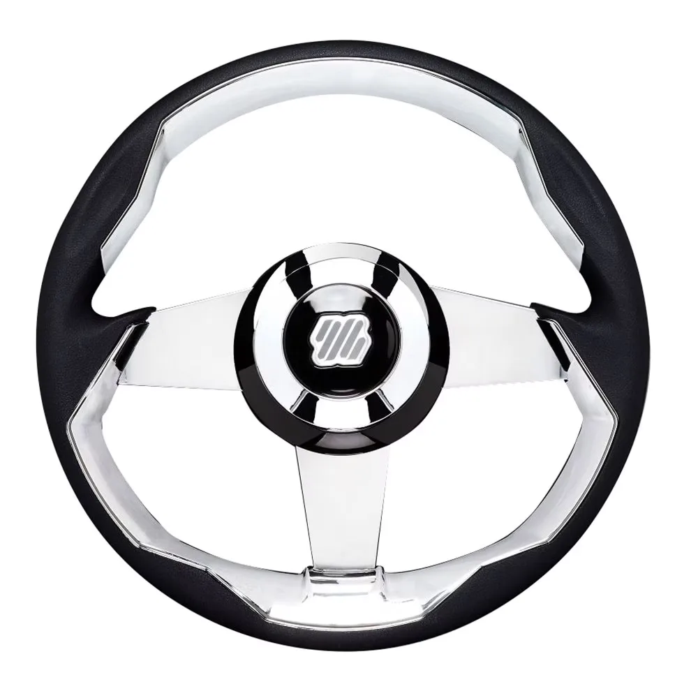 Steering Wheel 13.8" silver black