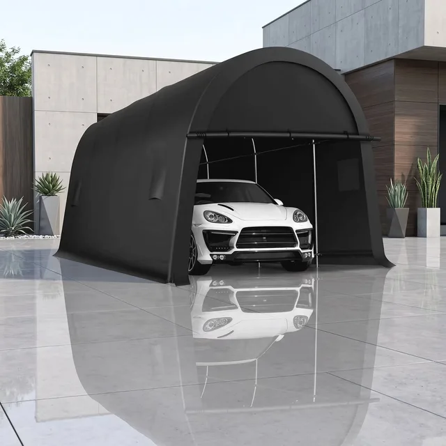 Carport 10' portable gray