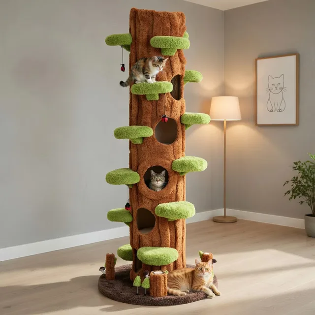 Furniture & Enrichment 90.5 inch brown 38"