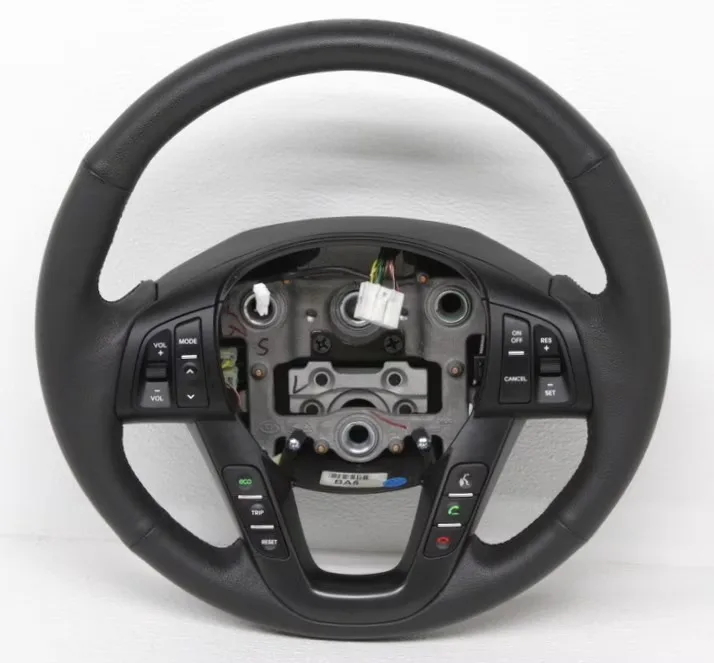 Leather Steering black