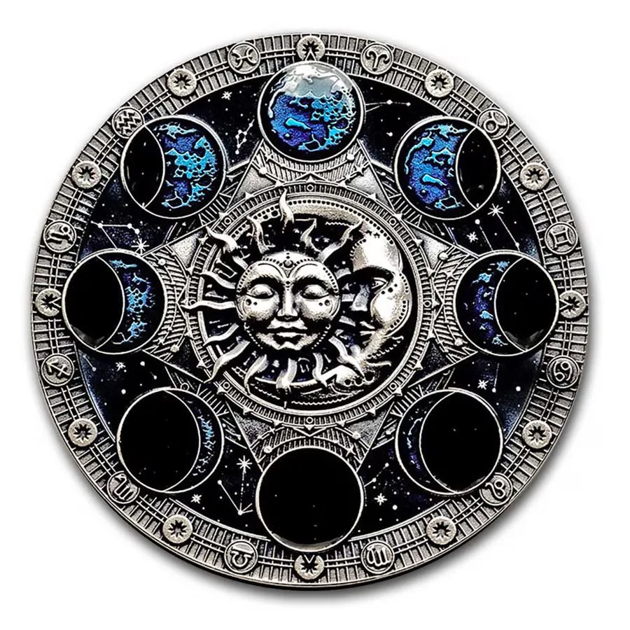 Box 2 oz silver blue