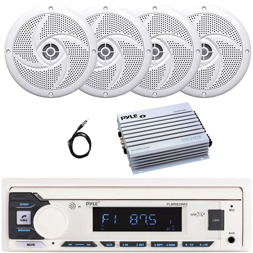 In-dash Stereo 4" 100w 4 channel