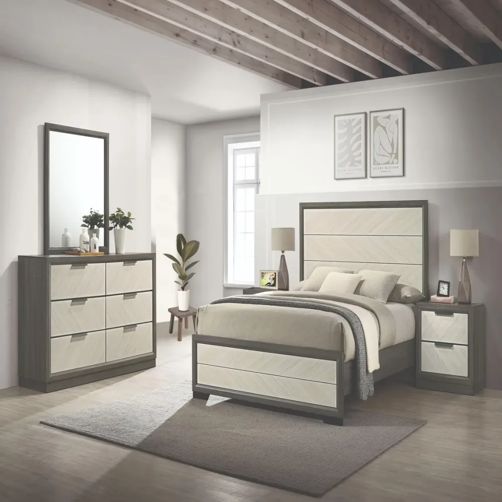 Furniture white grey 23"