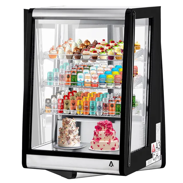 Beverage Cooler black adjustable led