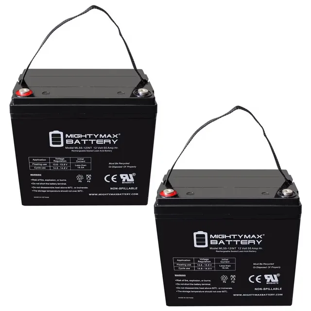 Battery 12v 2 pack 12 volt