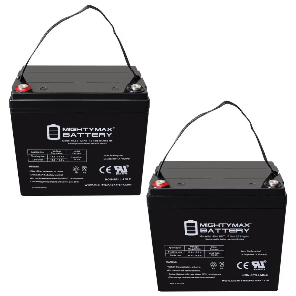 Battery 12v 2 pack 12 volt