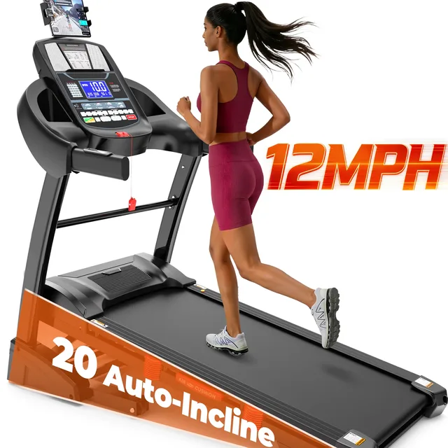 Treadmill 400 lbs bluetooth led
