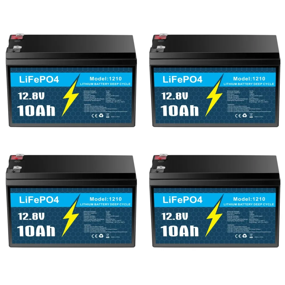 Lithium Battery 4 pack 12v 12.8v