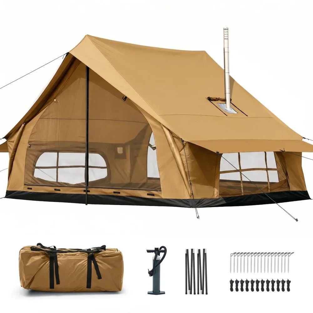 Hot Tent 2-4 person portable brown