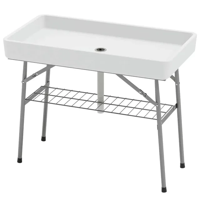Ice Cooler 3.4 ft folding white