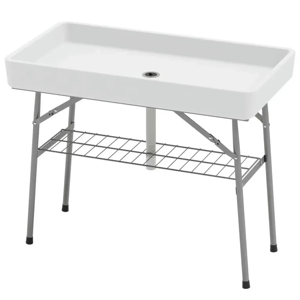 Ice Cooler 3.4 ft folding white