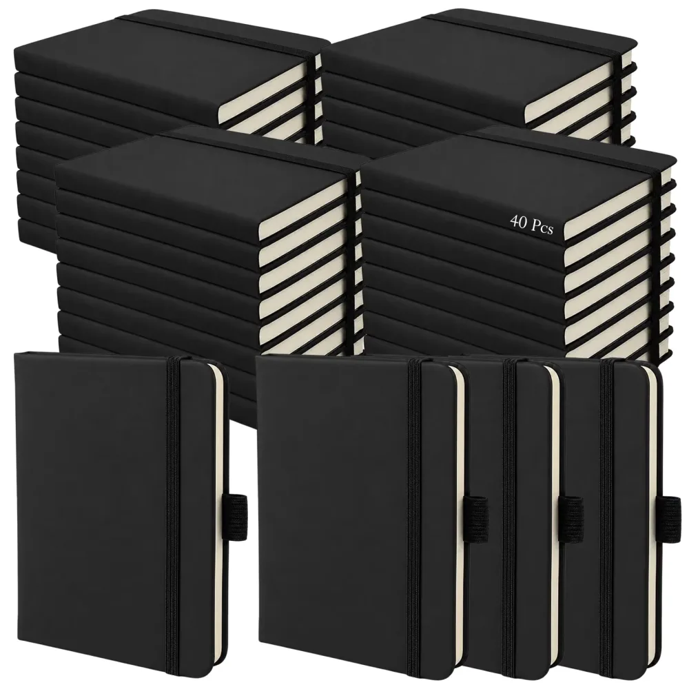 Notebook 40 pack 5.7 in black