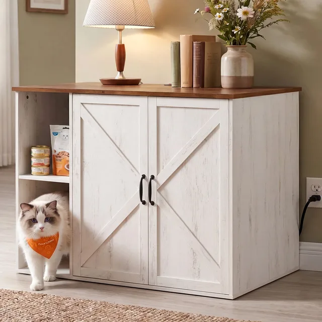 Litter Box 31.5 inches adjustable white