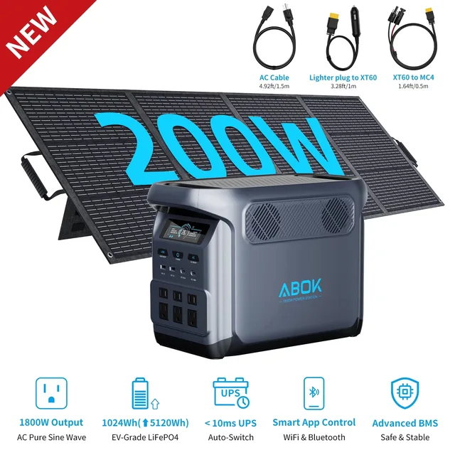 Solar Generator 1800w 800w 1000w