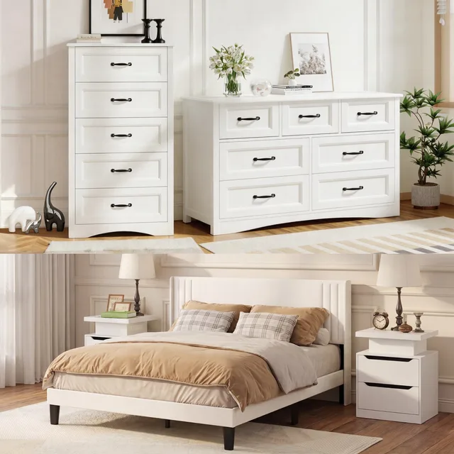 Bedroom Furniture white 73.85 lbs 800 lbs