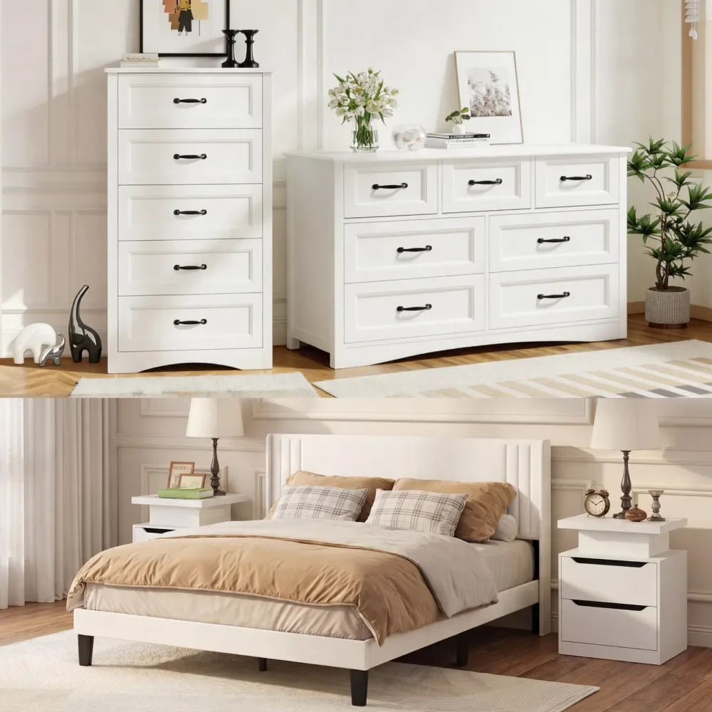Bedroom Furniture white 73.85 lbs 800 lbs