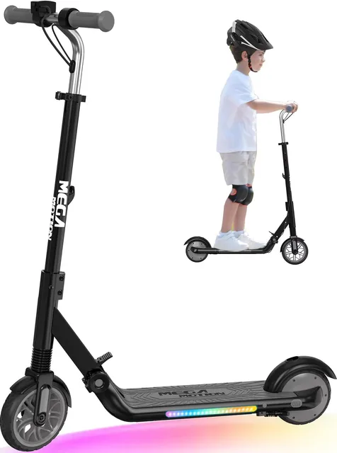 Scooter foldable adjustable led