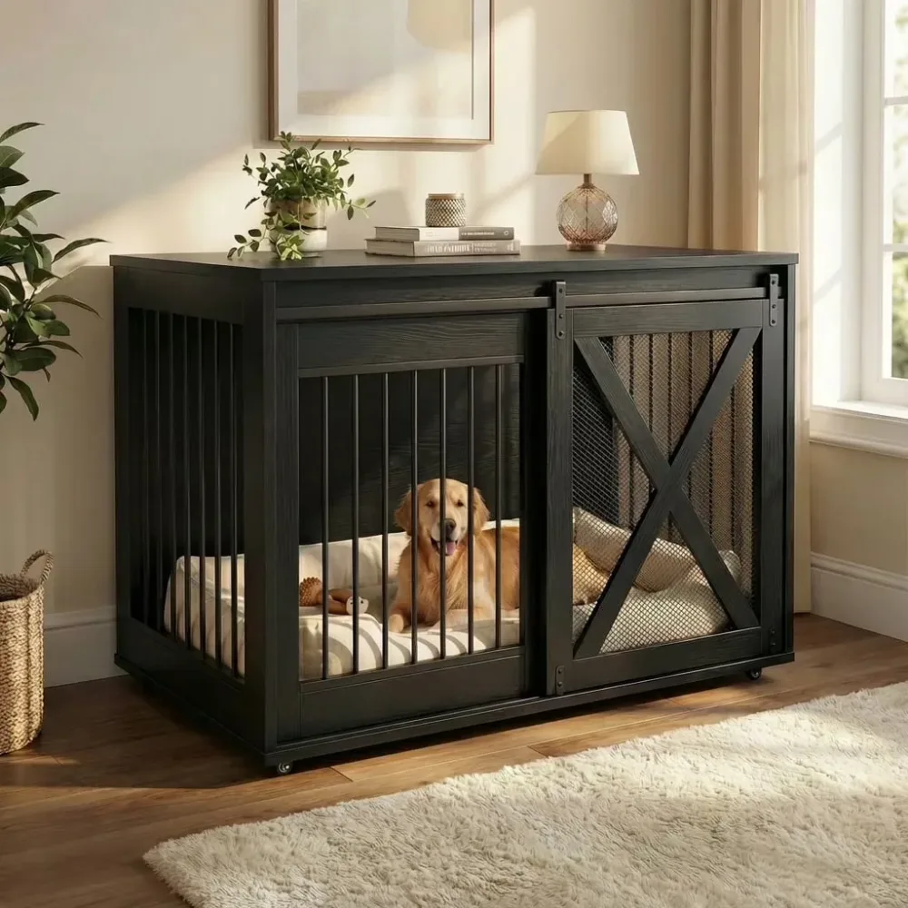 Dog Crate 47.2 inch 35.4" white