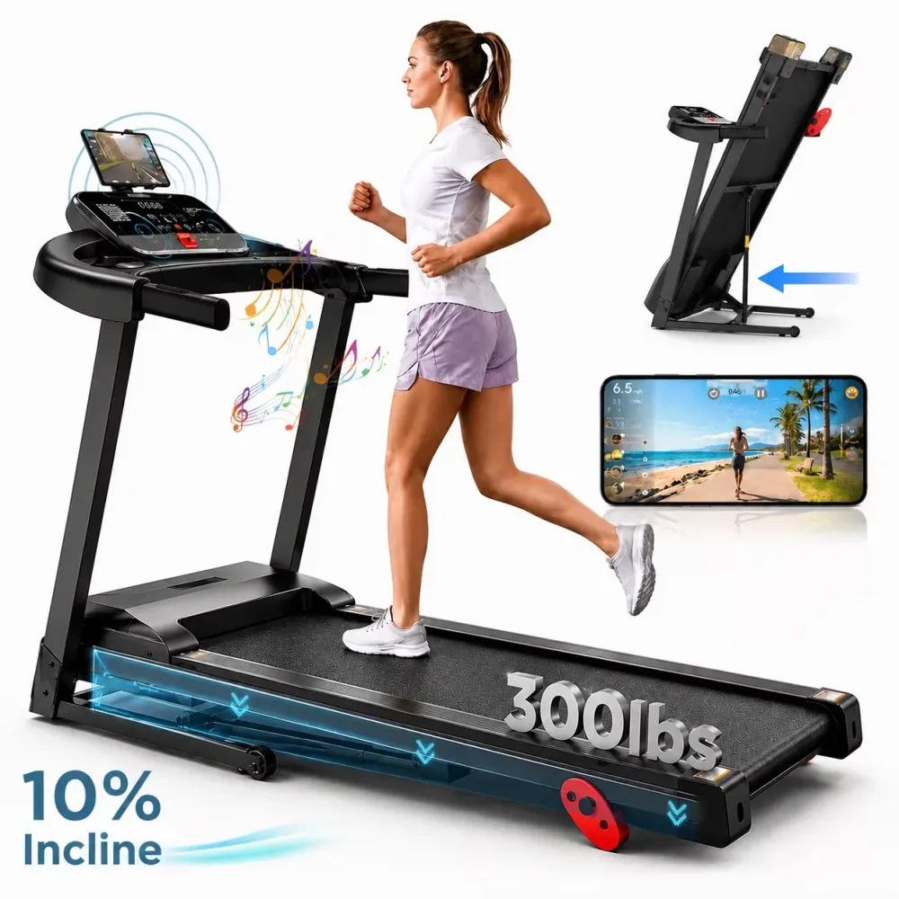 Treadmill 300lbs 3.75hp folding
