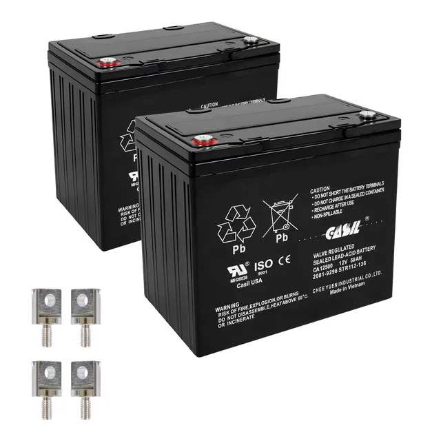 Battery 12v 2 pack rechargeable