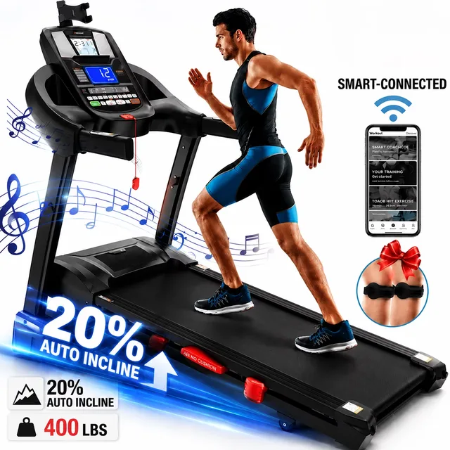 Folding Treadmill 5hp 51" 400 lbs
