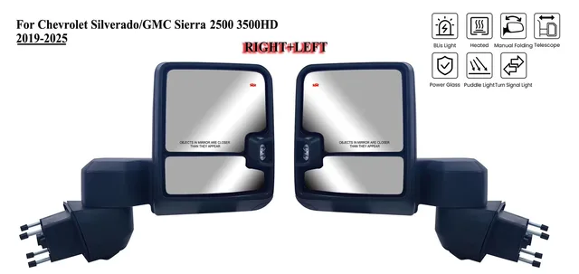 Tow Mirror black folding