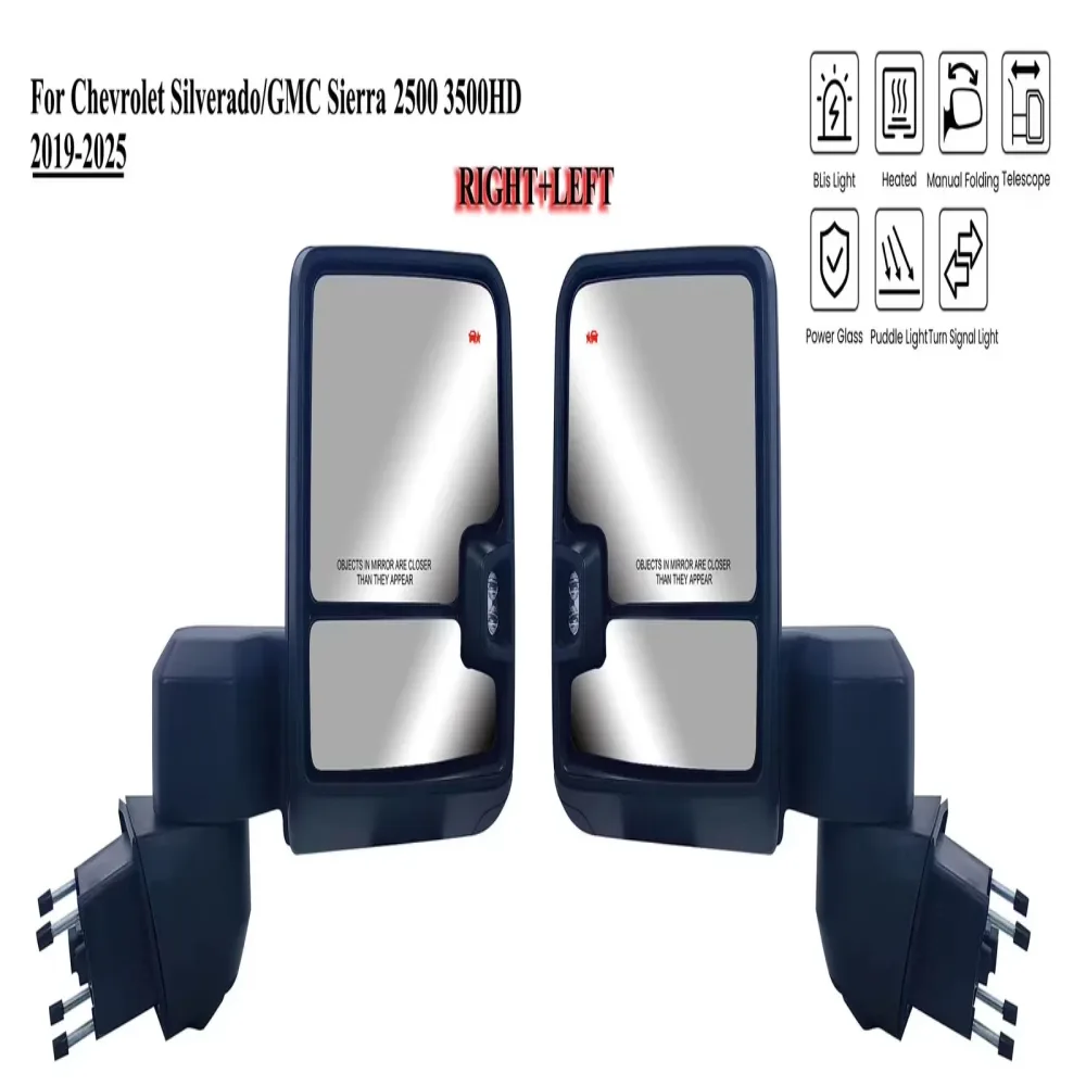 Tow Mirror black folding