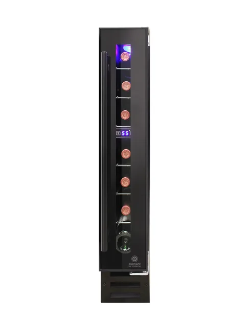Wine Cooler adjustable led black