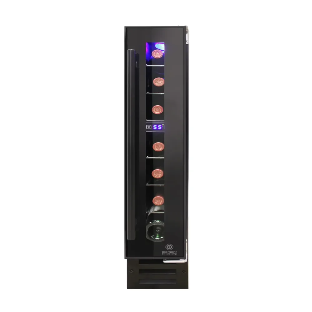 Wine Cooler adjustable led black
